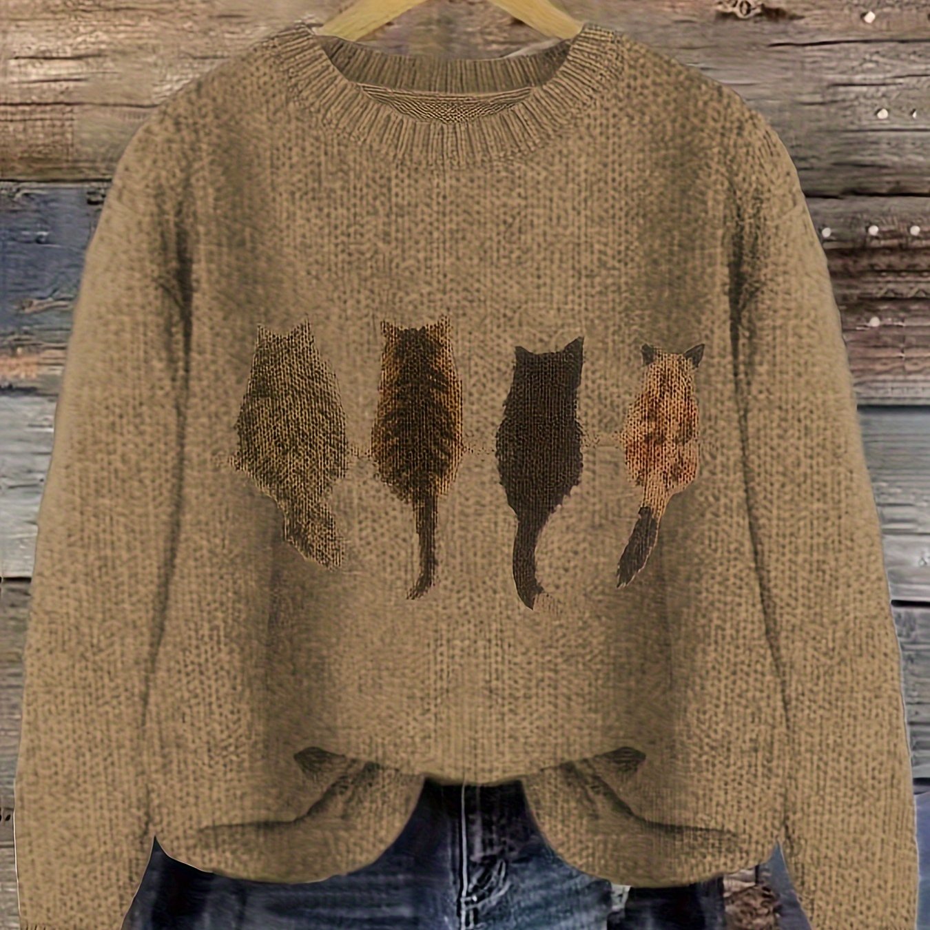 Cozy Cat | Cable Sweater