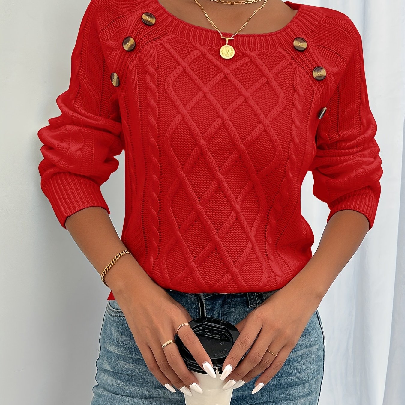 Scarlet | Knit Elegance Top