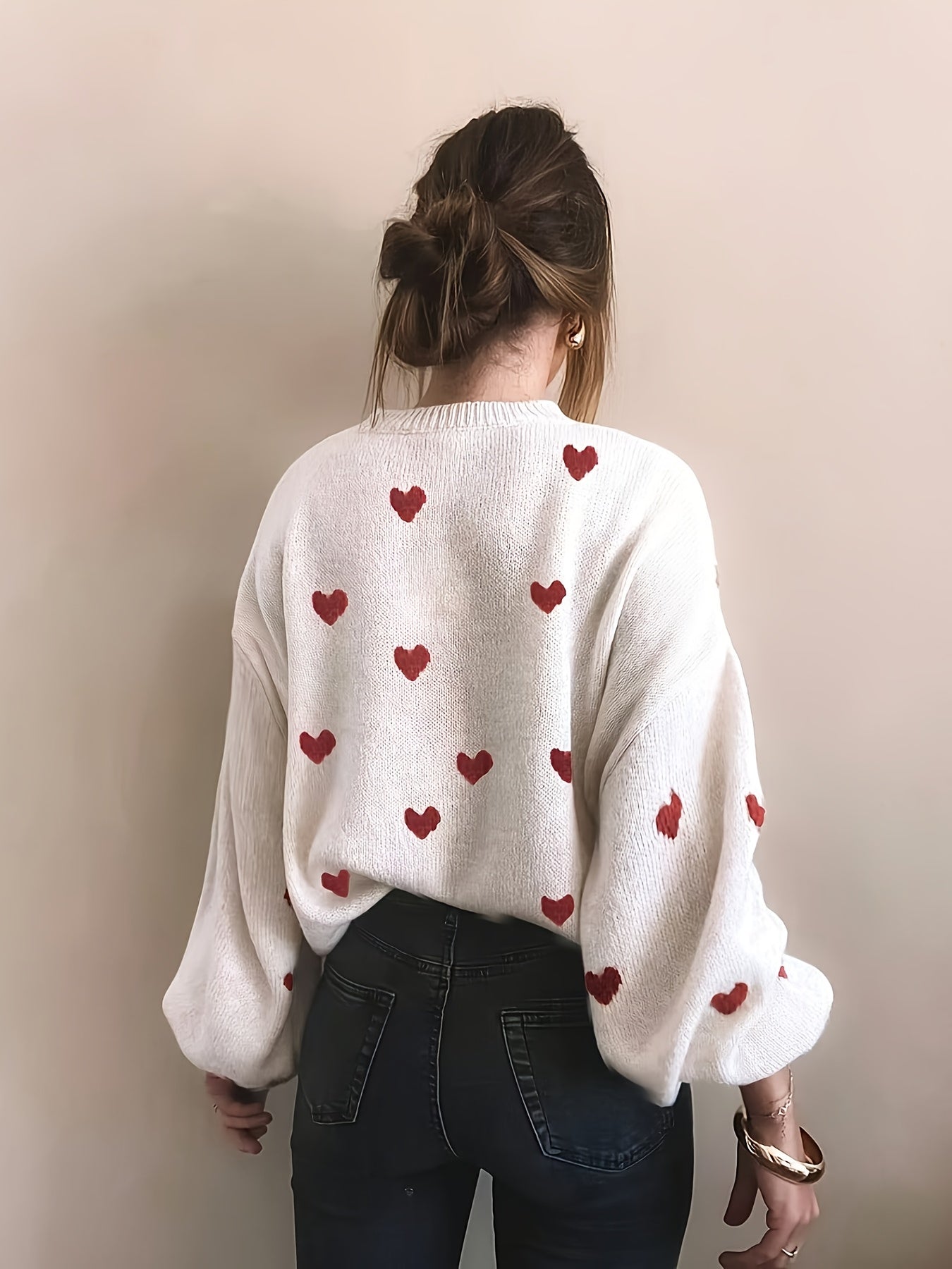 Léa | Heart Jacquard Sweater