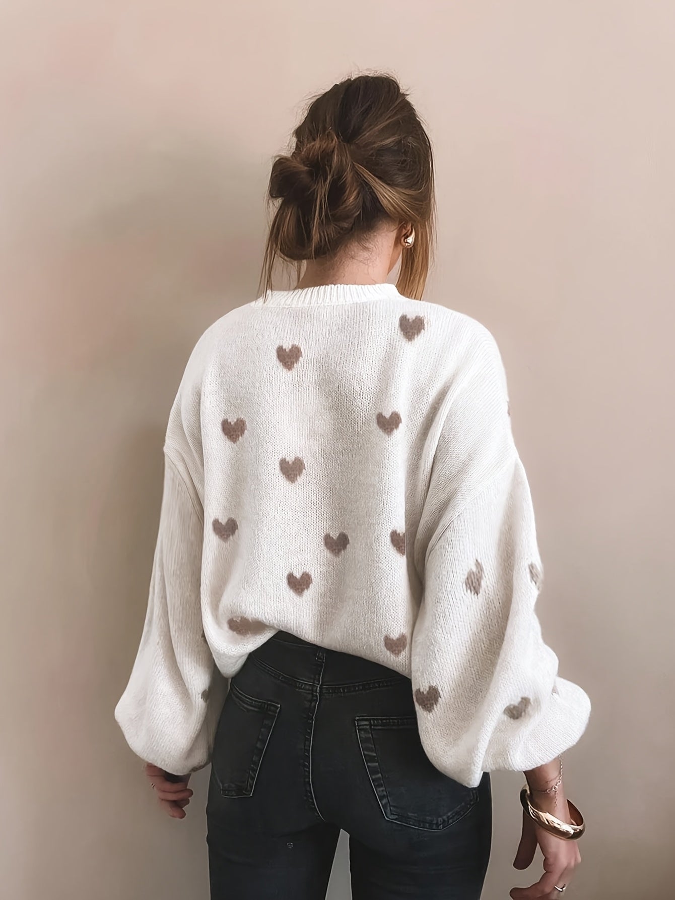 Léa | Heart Jacquard Sweater