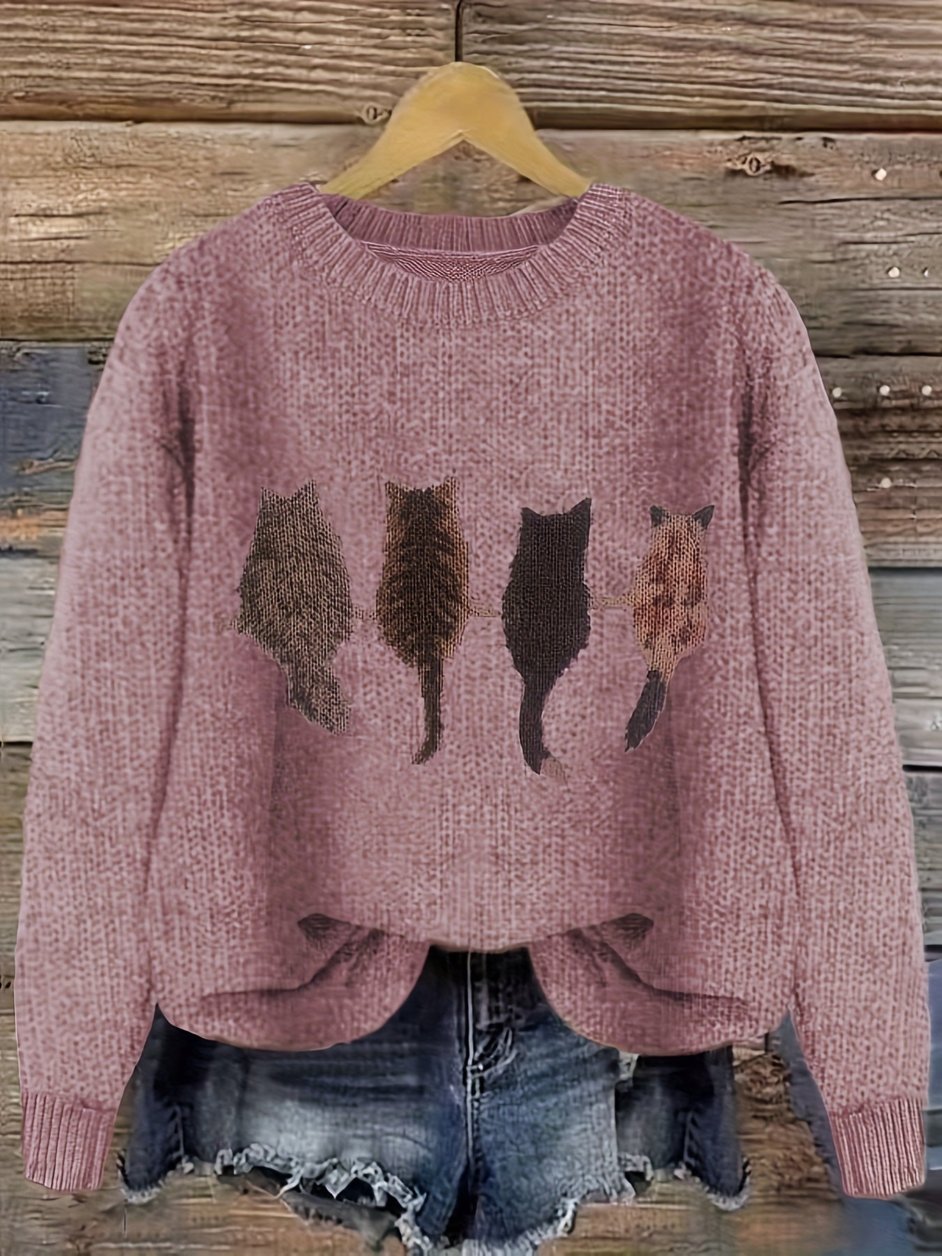Cozy Cat | Cable Sweater