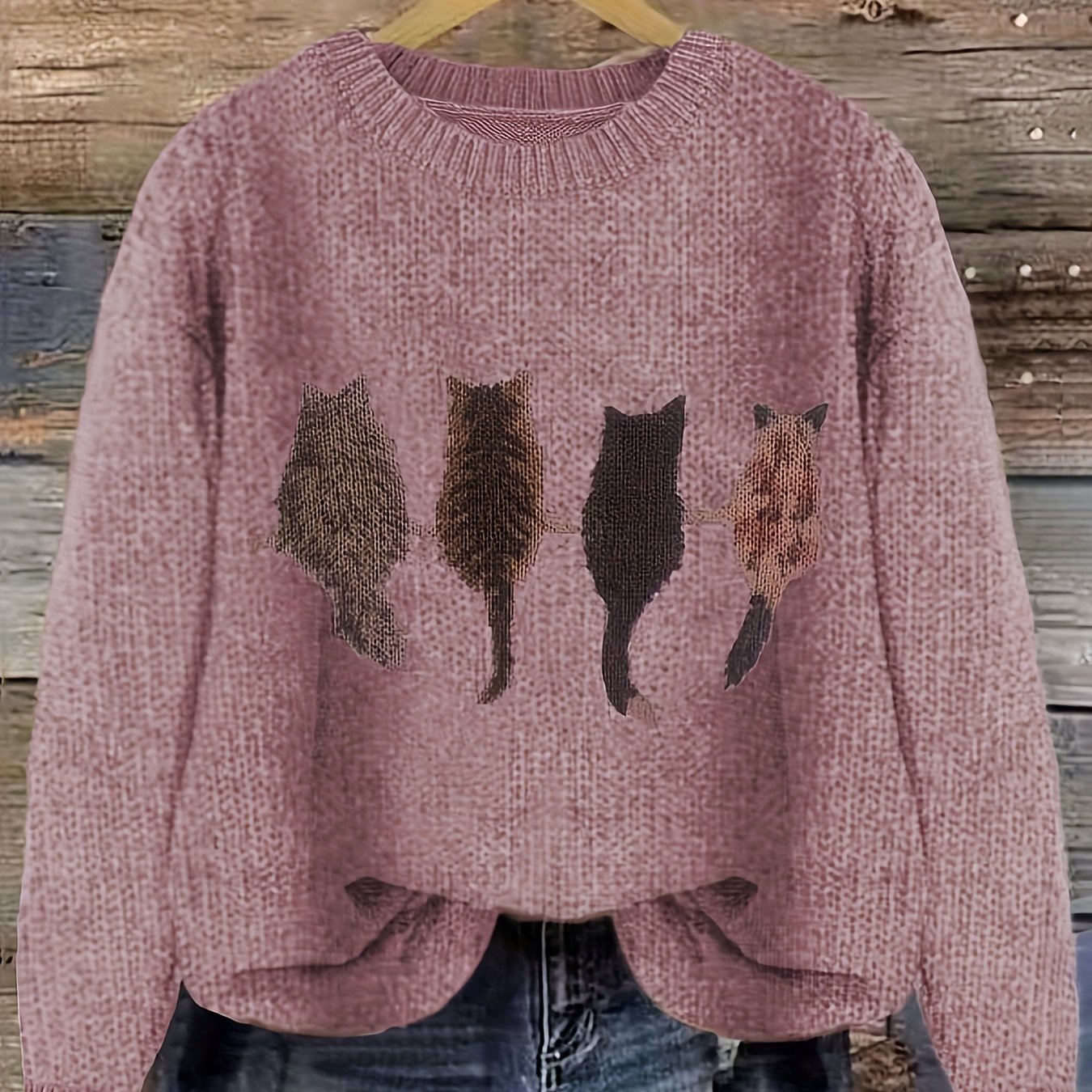 Cozy Cat | Cable Sweater